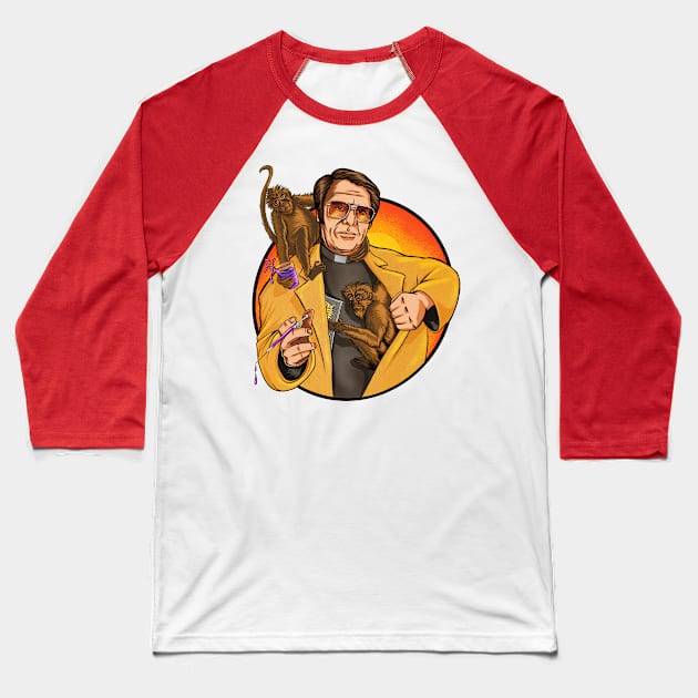 Jim Jones and Spider Monkeys Baseball T-Shirt by Jonesntees